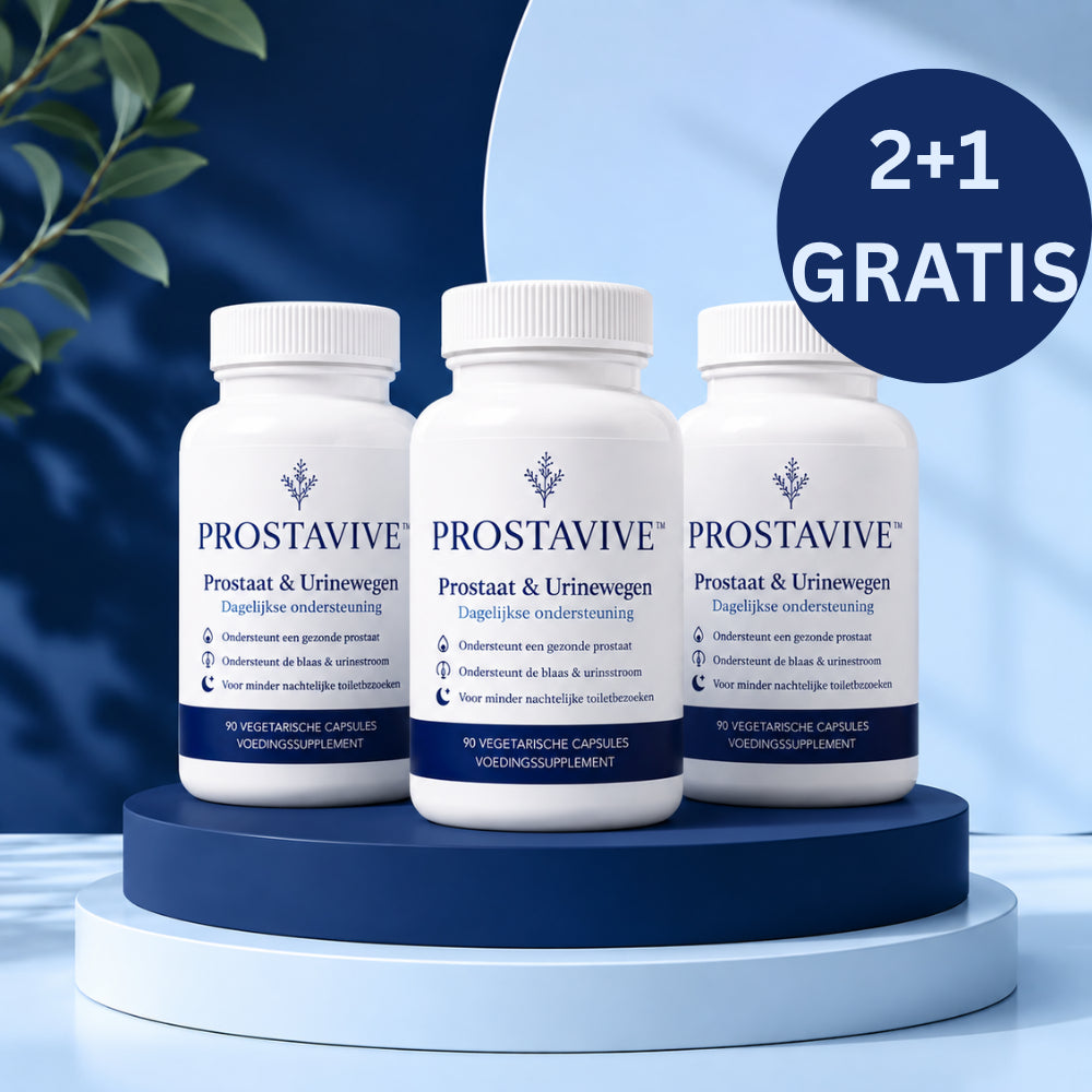 PROSTAVIVE™ | Versterk je urinestroom tot 98% en voel je weer vrij in 2 weken
